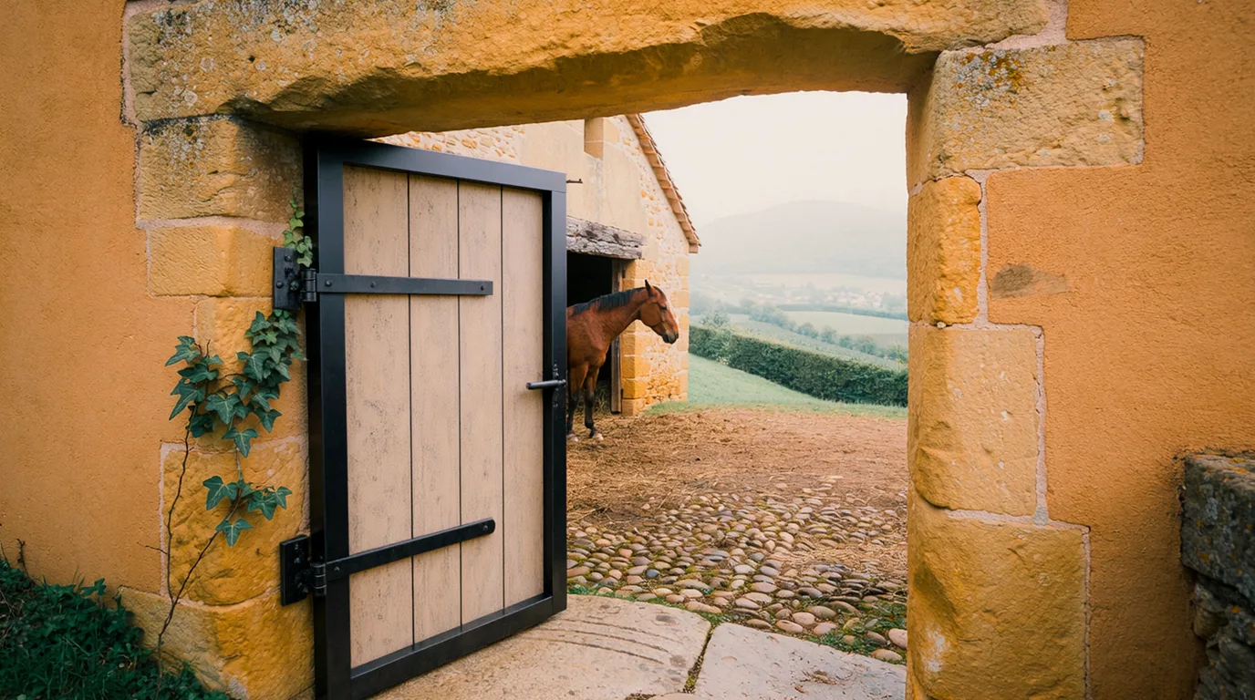 Entrée, Poneys du Pilat, centre équestre à Saint-Jean-Bonnefonds